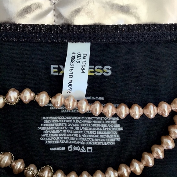 Express NWT Brown Shimmering Metallic Bikini Bottom Size XS - Picture 10 of 11